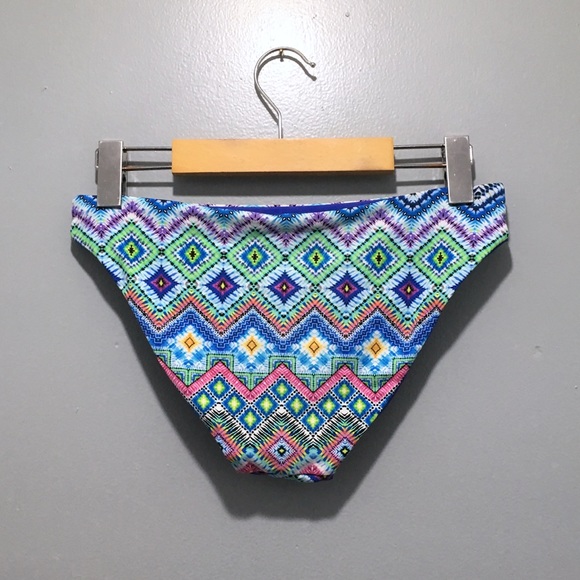 TiniBikini Reversible Blue 2 Piece Halter Bikini - Picture 7 of 8